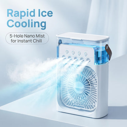 Namizni ventilator z meglico in vlažilcem zraka