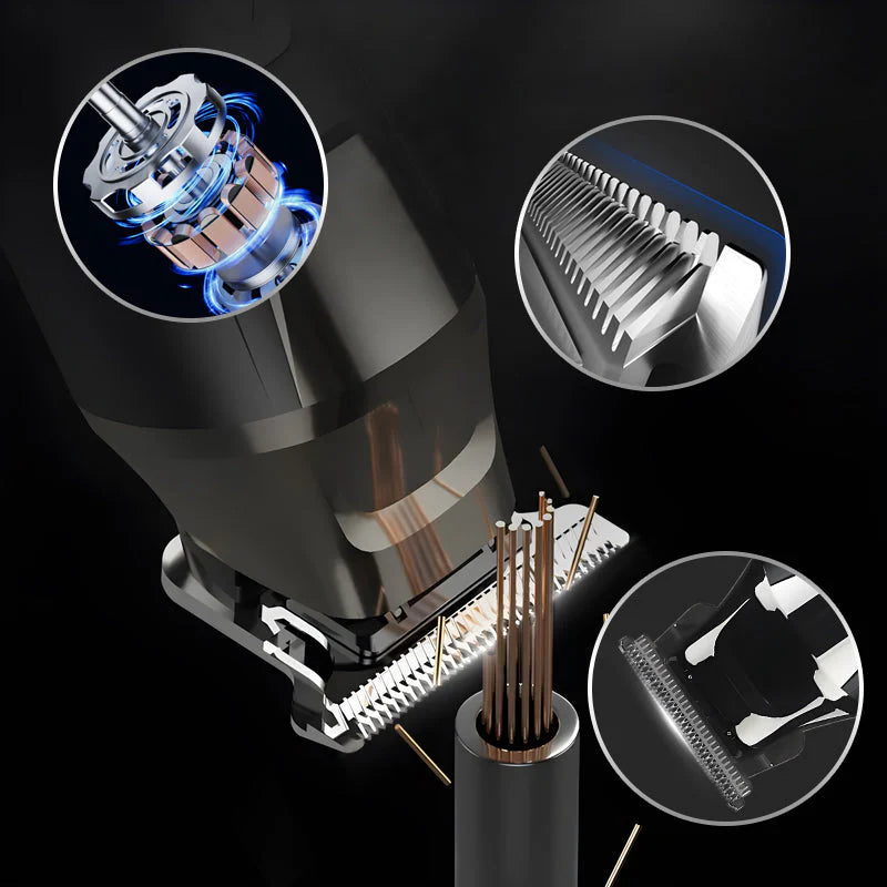 Profesionální elektrický zastřihovač vlasů s digitálním displejem