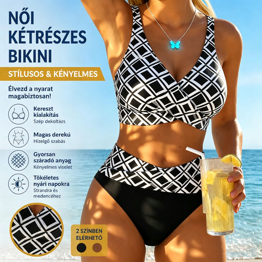 👙Ženske dvodelne kopalke, bikini stil z visokim pasom