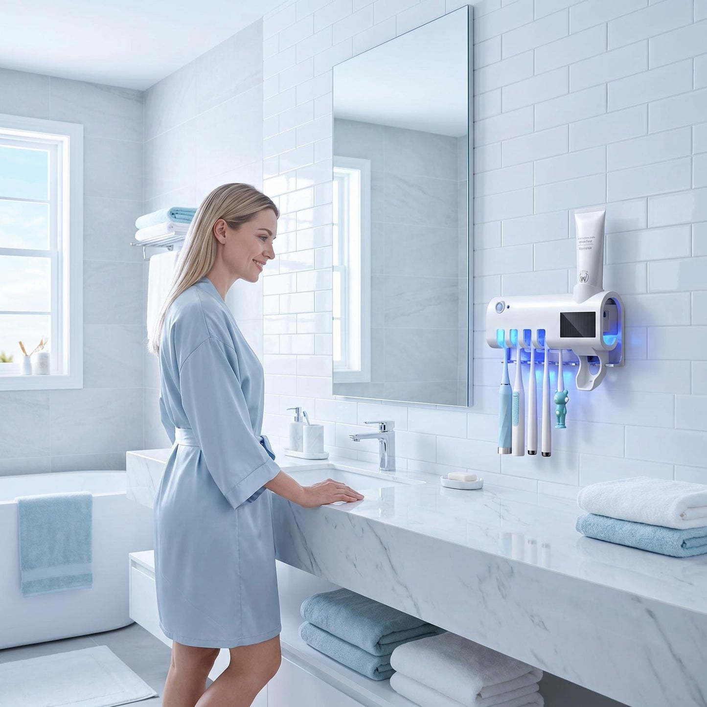 UV sterilizator za zobne ščetke z avtomatskim senzorjem