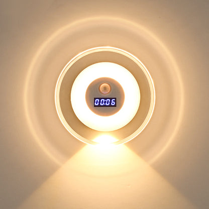 Pametna LED ura z nočno lučko in senzorjem gibanja – 3 barve svetlobe