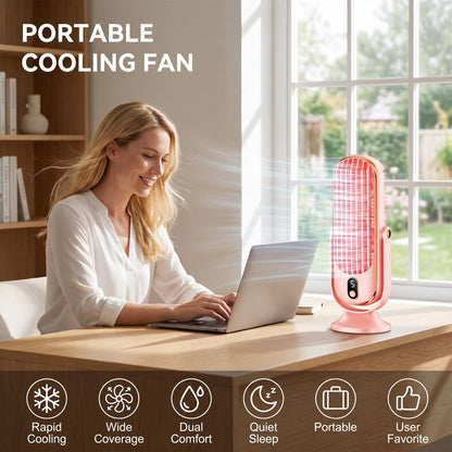 💨Prenosni ventilator za namizno klimatsko napravo s 5 hitrostmi ventilatorja❄️