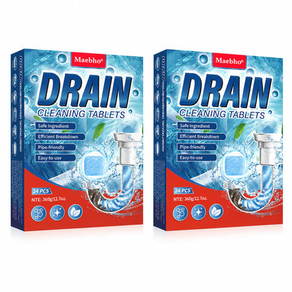 🚰 Tablete za čiščenje odtokov – hitro delujoče, hitro raztopijo lase in maščobne obloge, očistijo odtoke in dezodorirajo ⚡