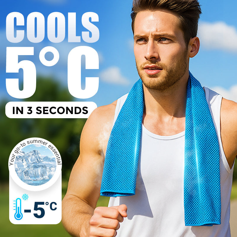 Hladilna brisača CoolTowel – kupite 1, dobite 1 gratis ❄️💦 Za večkratno uporabo, mehka, vpojna in prenosna