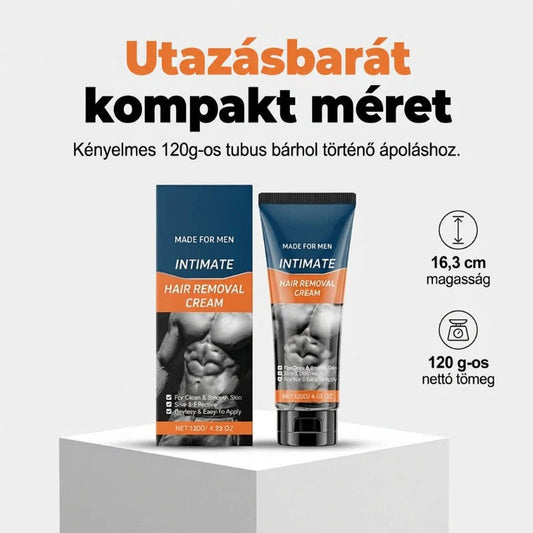 Krema za odstranjevanje dlak za moške z aloe vero in karitejevim maslom – nežna, brez draženja