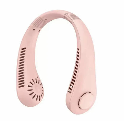 Prenosni mini ventilator za vrat – USB, brezžičen, 3 hitrosti