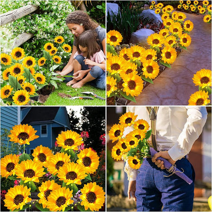 🌻🌻🌻Zunanja solarna svetilka v obliki sončnic za dvorišča, vrtove in trate
