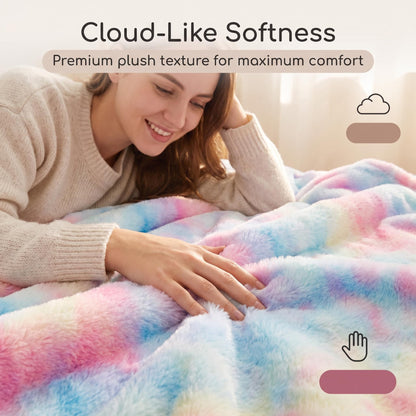Ultra-mehka tie-dye plišasta odeja