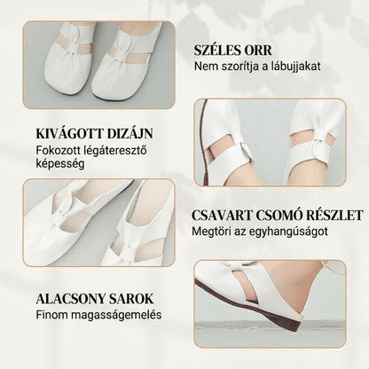 👡 Ženski copati z vozlom - mehak podplat | Modna oblika, lahki in prilagodljivi - idealni za sprehode in mestne aktivnosti 🛍️