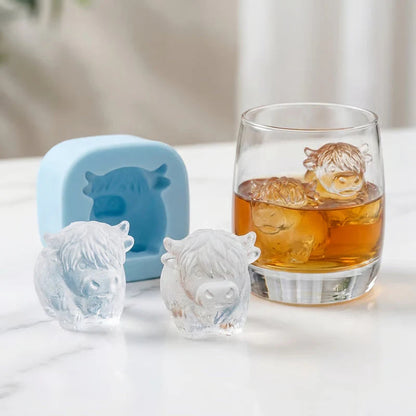 Pladenj za ledene kocke Highland Cow