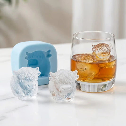 Pladenj za ledene kocke Highland Cow