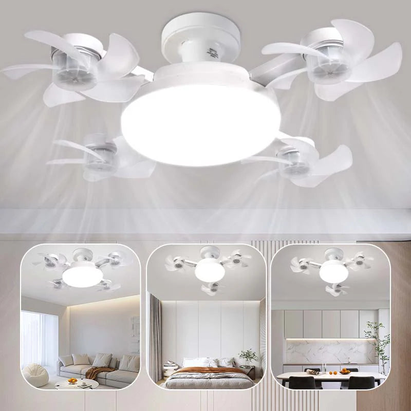 💧Osvetlitev in poletna hladnost: LED luči + daljinski upravljalnik + stropni ventilator💡
