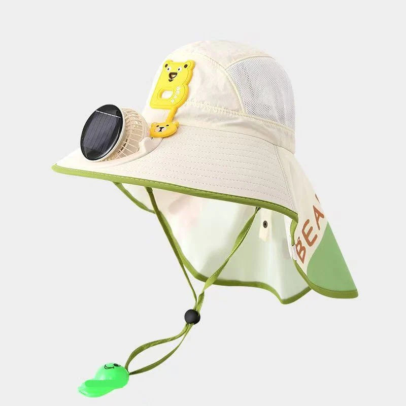🌞Sončni klobuk z vgrajenim ventilatorjem