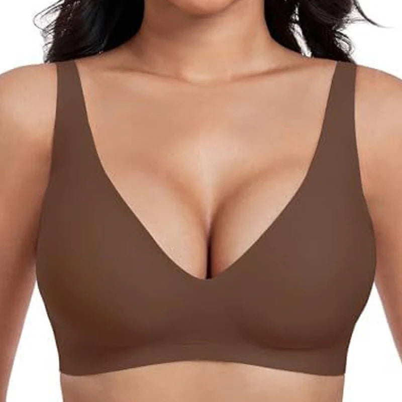 【🔥Kupi 1 dobi 1 gratis🔥】Jelly Wireless Dámske bezdrôtové podprsenky Push Up Bralette | Bezšvové, Deep V, každodenné nosenie