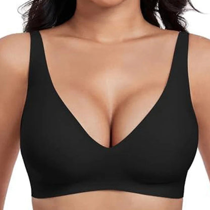 【🔥Kupi 1 dobi 1 gratis🔥】Jelly Wireless Dámske bezdrôtové podprsenky Push Up Bralette | Bezšvové, Deep V, každodenné nosenie