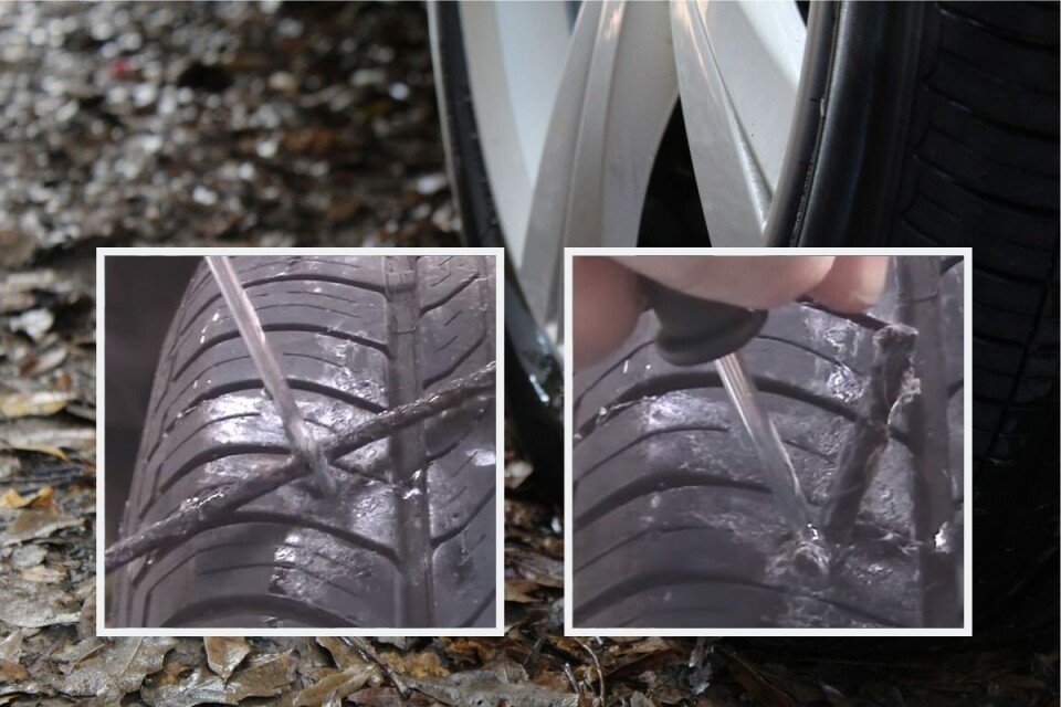 Komplet orodja za popravilo pnevmatik 🔧 Trakovi za hitro popravilo pnevmatik🔧