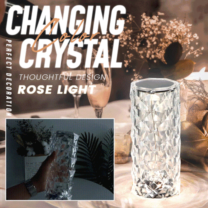 📢📢50 % popust!! ⏰🎁Popolno darilo🎁Svetiljka iz roza kristalov na dotik