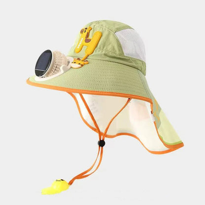 🌞Sončni klobuk z vgrajenim ventilatorjem