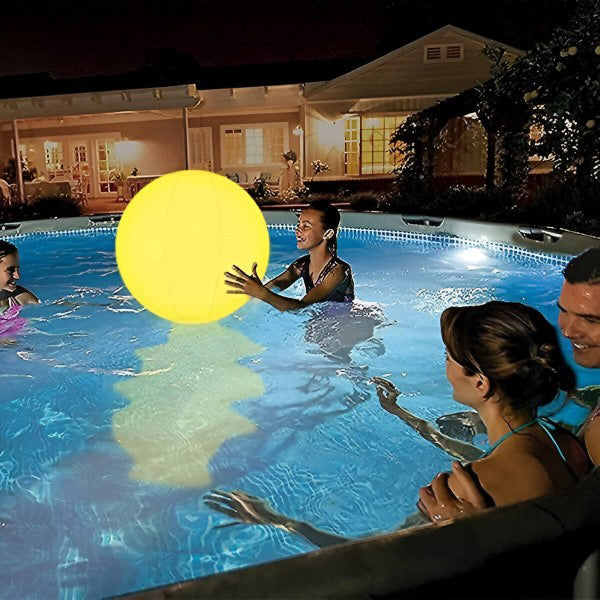 🚨Napihljiva plavajoča svetilka za bazen | POOLGLO LED žoga💡🟠🟡⚪