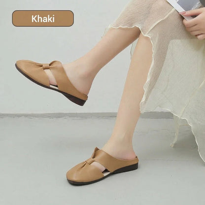 👡 Ženski copati z vozlom - mehak podplat | Modna oblika, lahki in prilagodljivi - idealni za sprehode in mestne aktivnosti 🛍️
