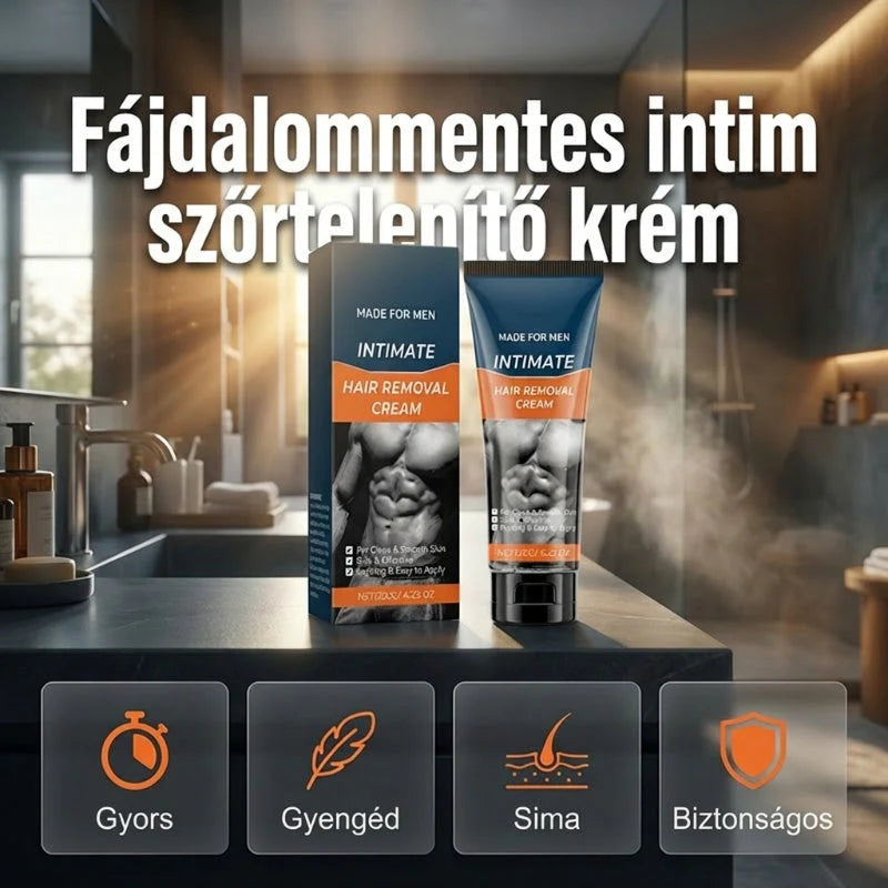 Krema za odstranjevanje dlak za moške z aloe vero in karitejevim maslom – nežna, brez draženja