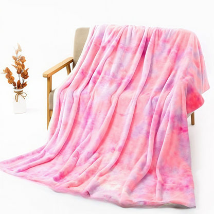 Ultra-mehka tie-dye plišasta odeja