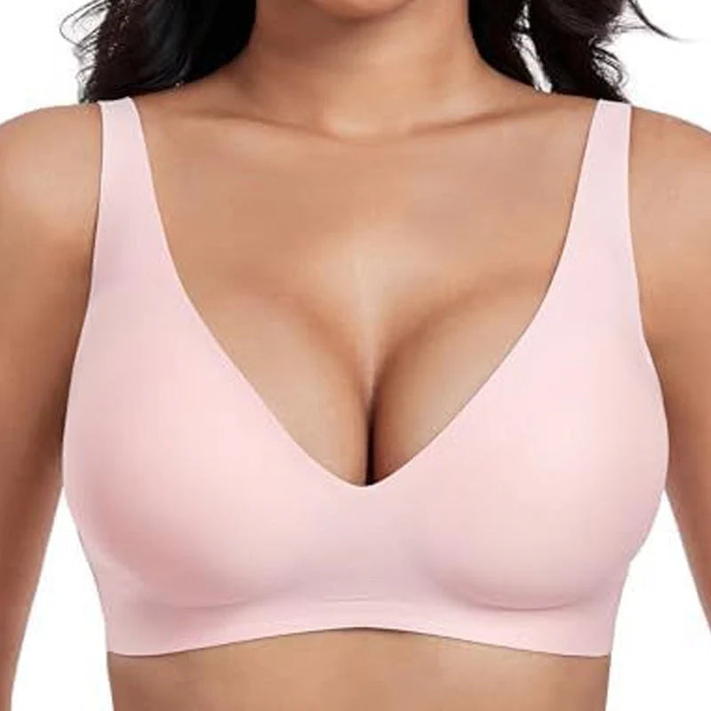 【🔥Kupi 1 dobi 1 gratis🔥】Jelly Wireless Dámske bezdrôtové podprsenky Push Up Bralette | Bezšvové, Deep V, každodenné nosenie