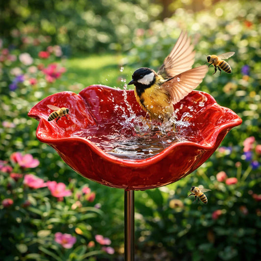🐦Ročno izdelan kovinski cvetlični vrtčni količek🐦
