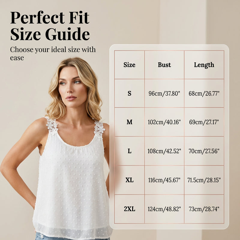 Elegantni šifonski top z čipkastimi naramnicami 🌸 – za vsako postavo | S–2XL