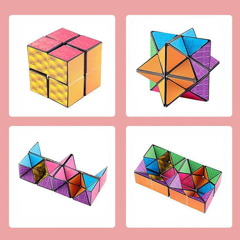 3D transformativna zložljiva geometrijska Rubikova kocka