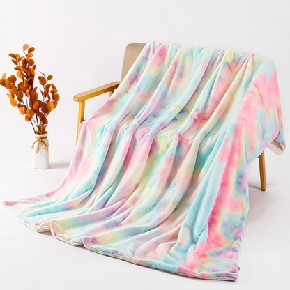 Ultra-mehka tie-dye plišasta odeja