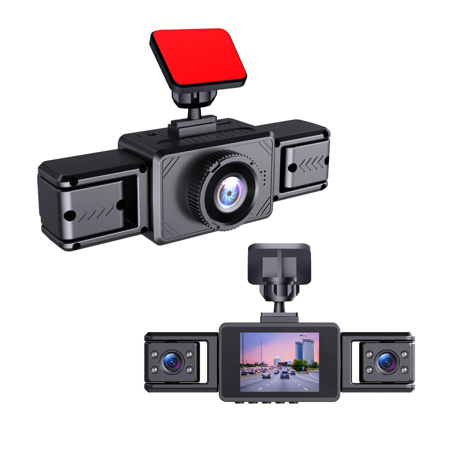 Avtomobilska kamera s 4 objektivi in 360° vidnim kotom | 📷HD 1080P nočni vid📷