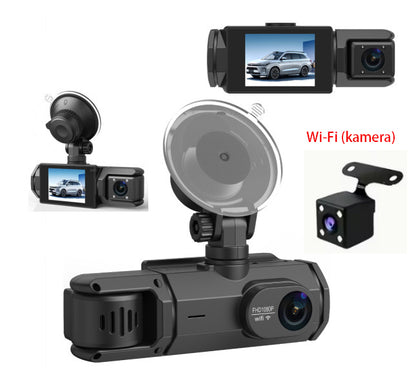 Avtomobilska kamera s 4 objektivi in 360° vidnim kotom | 📷HD 1080P nočni vid📷