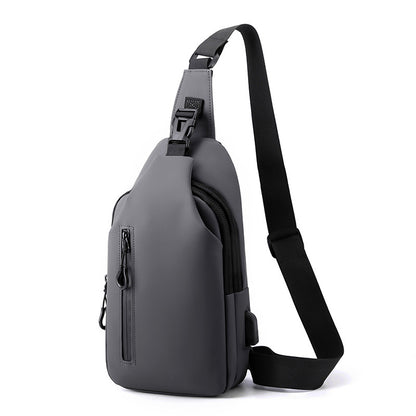⏰ Zadnja dnevna promocija 50% POPUSTA 🔥 Torbica za prsa iz Oxford tkanine – USB polnjenje, več predalov