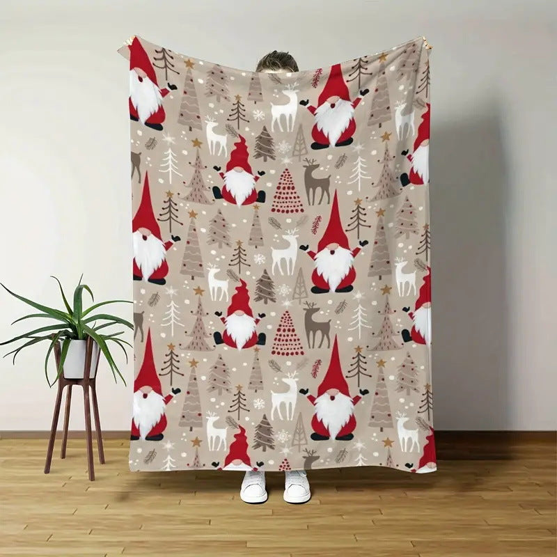 🎄Božična razprodaja - 49 % POPUST🎅Mehka, zabavna odeja s ljubkimi nasmejanimi dinozavri, HD digitalni tisk, flanela