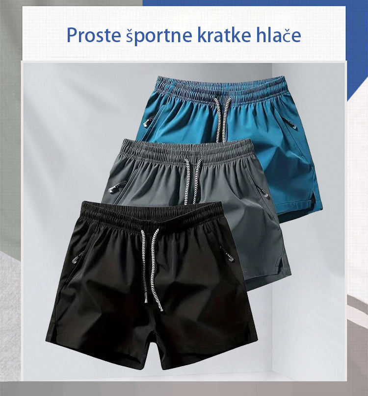 🩳Moške hitro sušeče športne hlače (z žepi na zadrgo) - Posebna ponudba 3-delni komplet