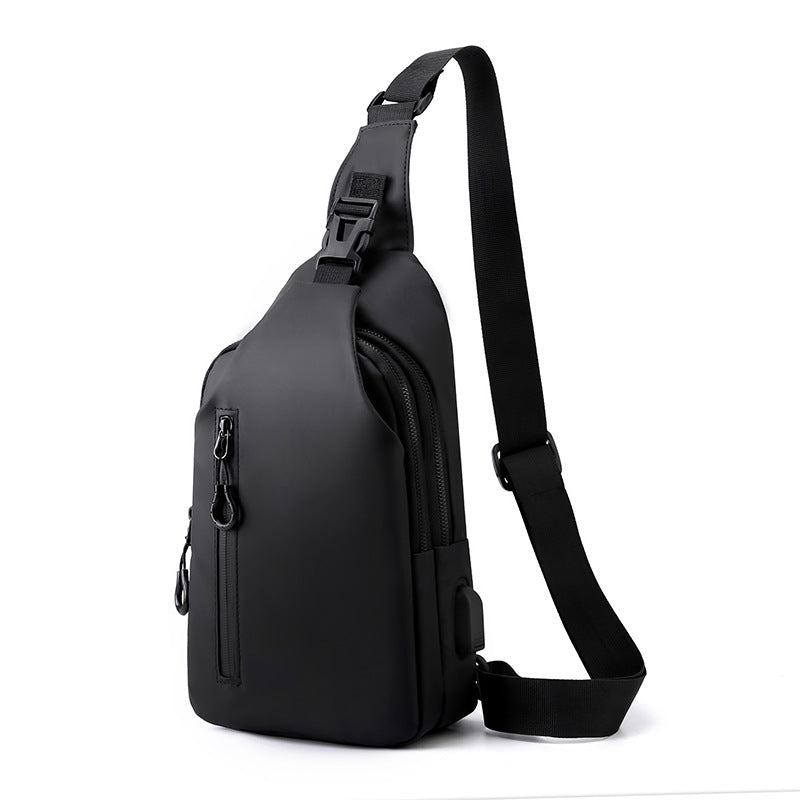 ⏰ Zadnja dnevna promocija 50% POPUSTA 🔥 Torbica za prsa iz Oxford tkanine – USB polnjenje, več predalov