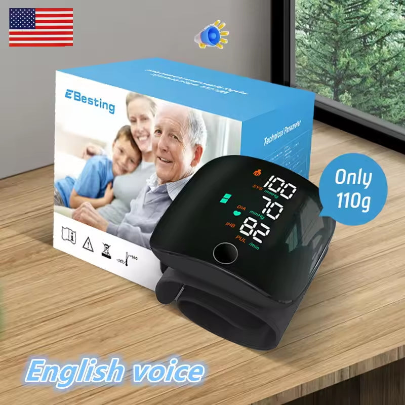 Elektronski merilnik krvnega tlaka na zapestju 🛡️