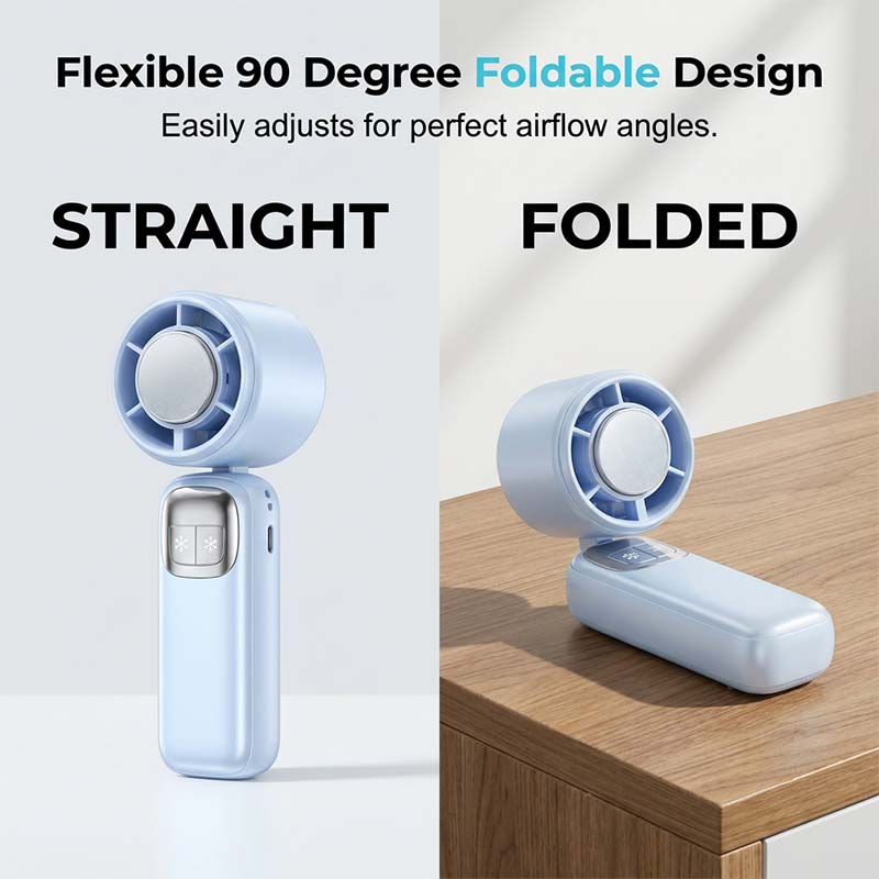 💨Polprevodniško hlajen ročni ventilator❄️