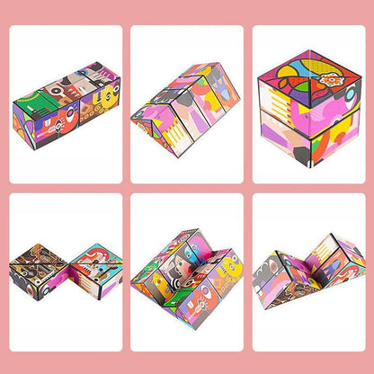 3D transformativna zložljiva geometrijska Rubikova kocka