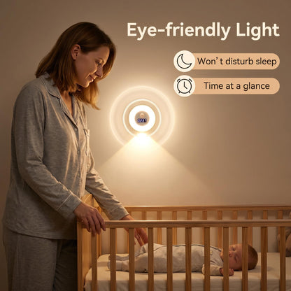 Pametna LED ura z nočno lučko in senzorjem gibanja – 3 barve svetlobe