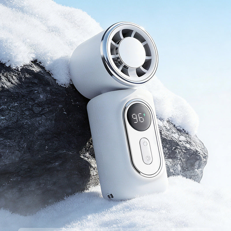 Prenosni ventilator za hlajenje s sponko | Prostoročni, visokozmogljiv ventilator z LED prikazovalnikom baterije, ki zagotavlja hlajenje kadar koli in kjer koli.