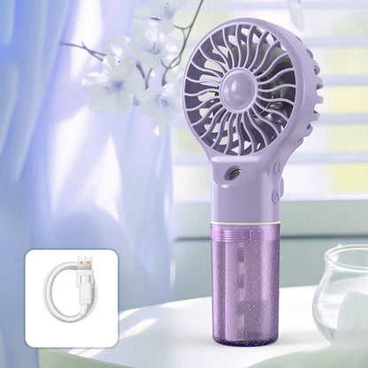 🎡Prenosni ročni ventilator z meglico za hlajenje❄️