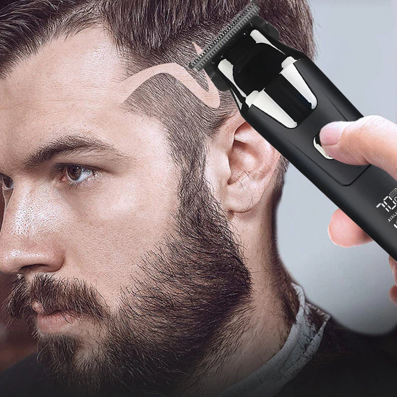 Profesionální elektrický zastřihovač vlasů s digitálním displejem