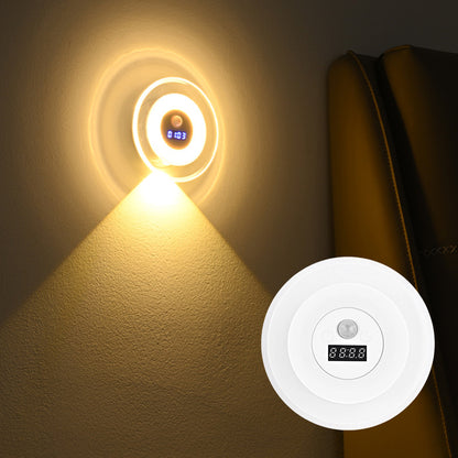 Pametna LED ura z nočno lučko in senzorjem gibanja – 3 barve svetlobe