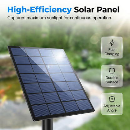 🐟💨Sončna prezračevalna črpalka za ribnik – visoko učinkovit solarni aerator