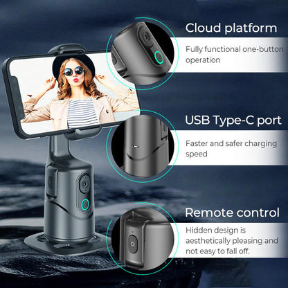 360° avtomatski stabilizator za sledenje mobilnega telefona