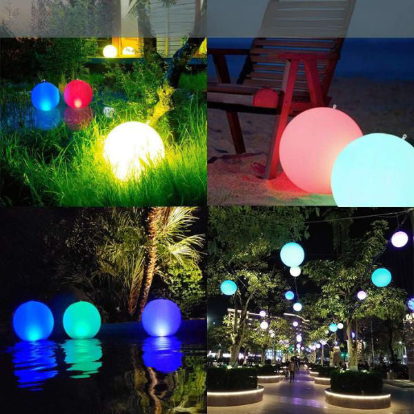 🚨Napihljiva plavajoča svetilka za bazen | POOLGLO LED žoga💡🟠🟡⚪