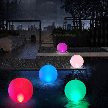 🚨Napihljiva plavajoča svetilka za bazen | POOLGLO LED žoga💡🟠🟡⚪