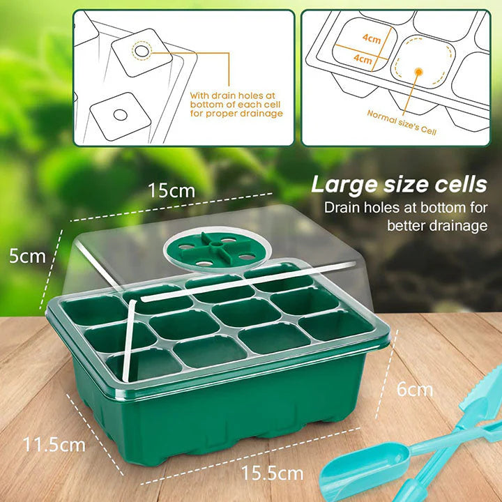 🌱Mini lonček za sadike s pokrovom